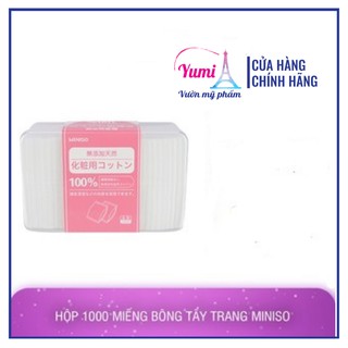 Hộp bông tẩy trang Miniso 1000 miếng Nhật Bản