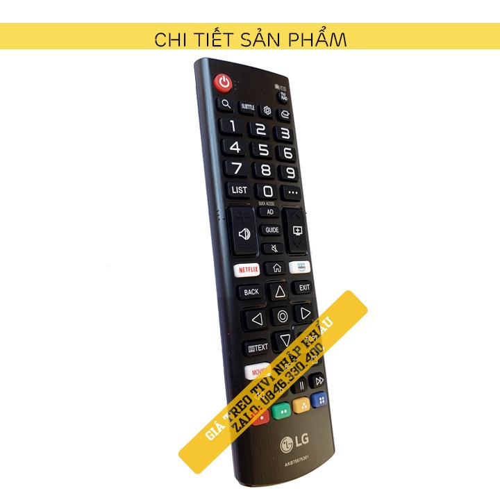 [ Loại 1 ] Điều Khiển Tivi LG Smart Tivi AKB75675301 - Remote Tivi LG Từ Xa - Loại Ngắn