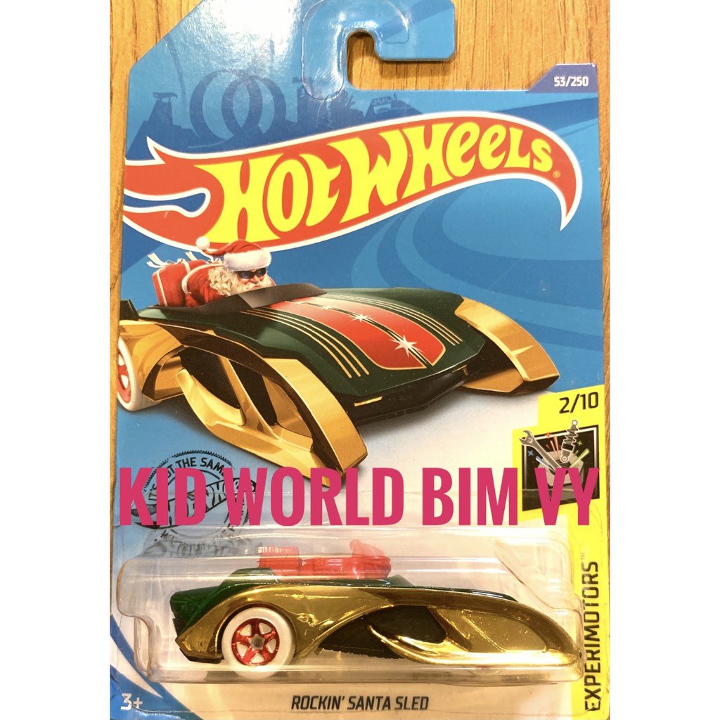 Xe mô hình Hot Wheels basic Rockin' Santa Sled GHD88, 30K.