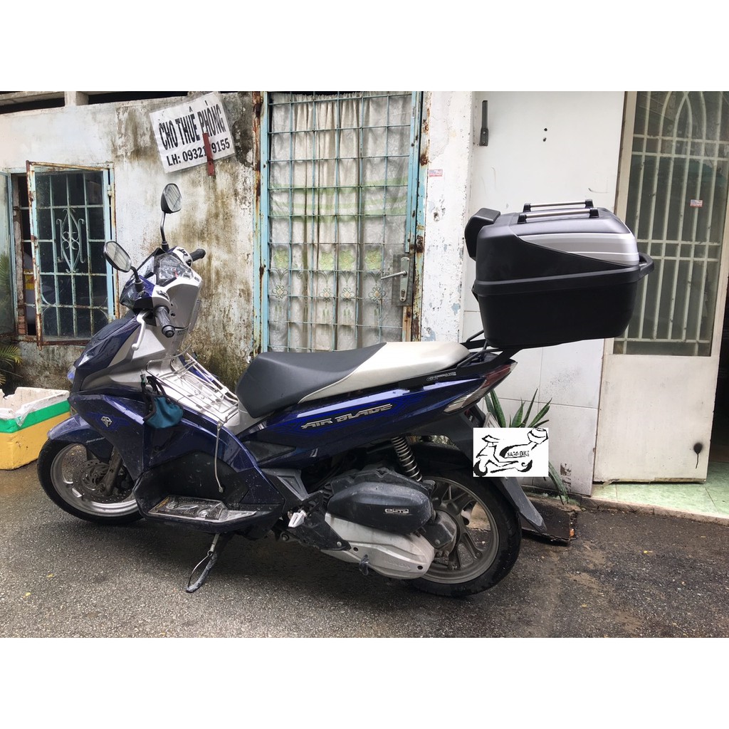 Combo thùng xe Air blade 2019 mẫu B32N-ADV cao cấp đủ phụ kiện và baga chuẩn theo xe