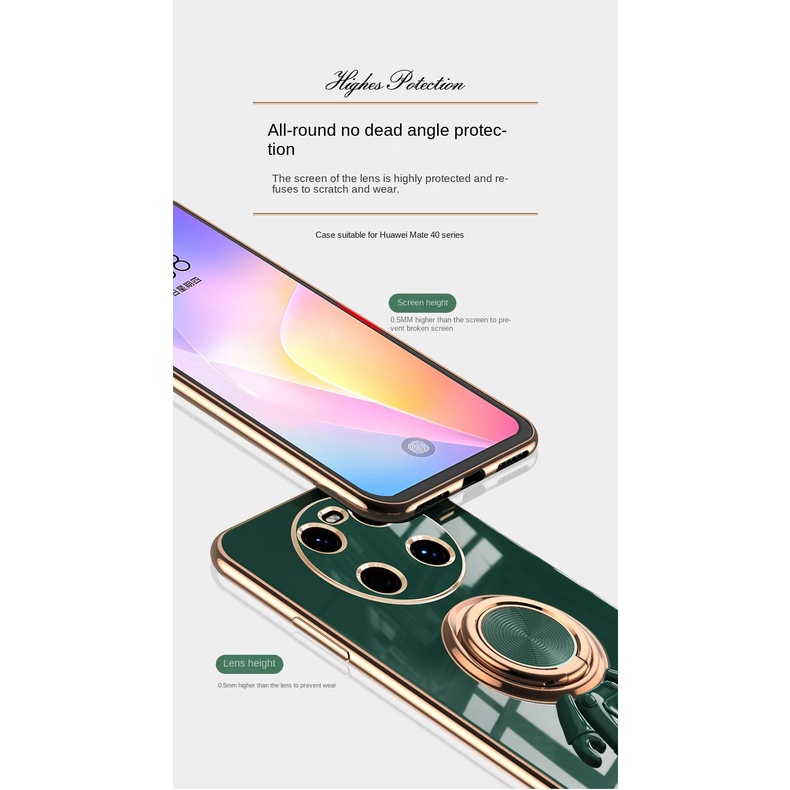 Ốp Điện Thoại Chống Sốc Màu Trơn Họa Tiết Phi Hành Gia Cho Huawei Mate 40 Pro 40Pro+