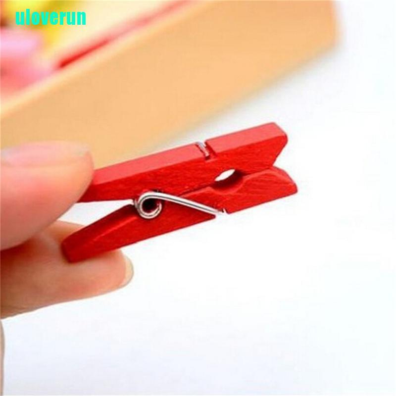 Bộ 50 Kẹp Gỗ Mini Dùng Treo Ảnh / Giấy / Quần Áo Tiện Dụng
