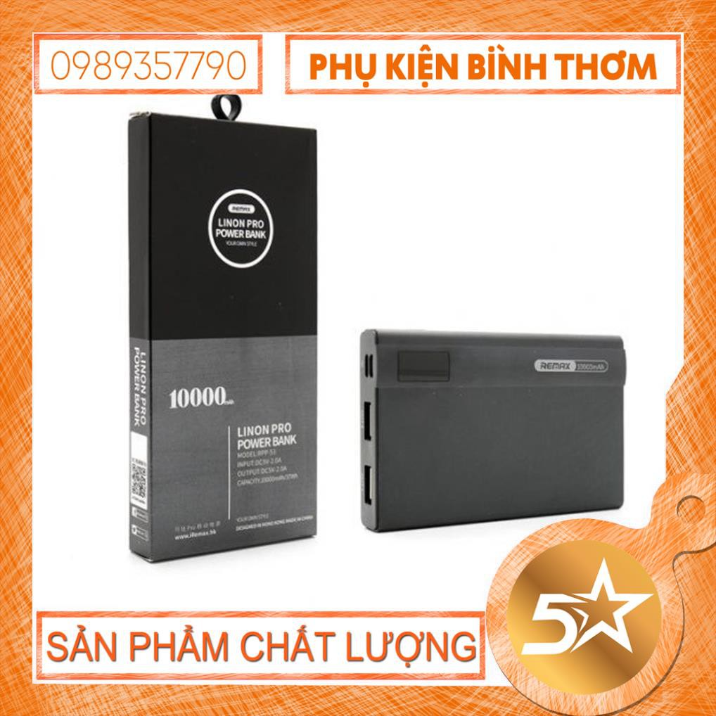 Pin Sạc Dự Phòng Nhỏ Gọn 10000 mAh Remax RPP-53