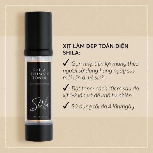 Xịt vùng kín làm đẹp toàn diện Shila 50ML