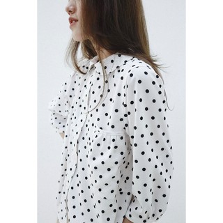 Chicka Chicka - Áo kiểu Peter pan collar shirt - Chấm bi