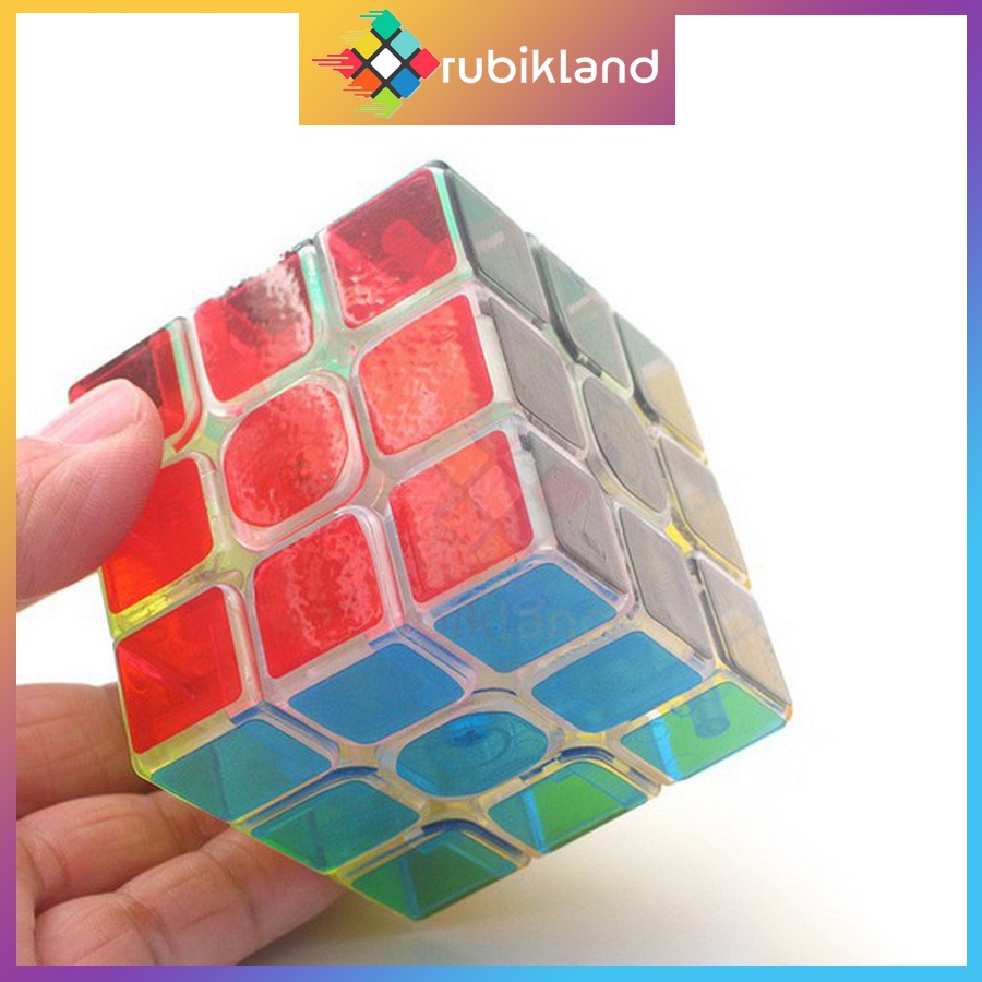 Rubik 3x3 Trong Suốt Z-Cube Transparent Cube Rubic 3 Tầng Đồ Chơi Trí Tuệ Trẻ Em