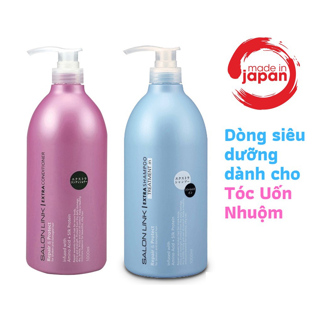 Dầu Gội Kumano Salon Link Cho Tóc Uốn, Tóc Nhuộm 1000ml