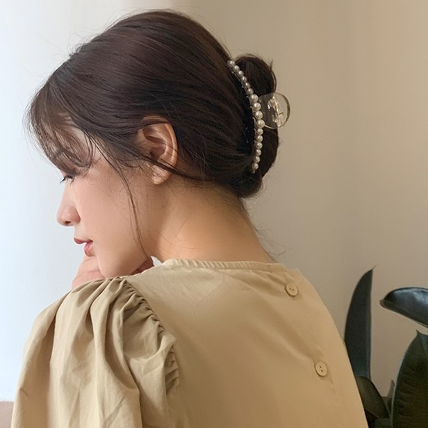 Kẹp càng cua đính ngọc trai giả thời trang Hàn Quốc cho nữ