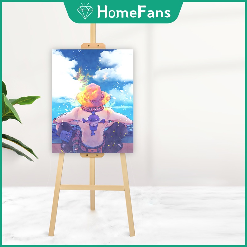 Tranh Sơn Dầu Phong Cách One Piece Kích Thước 40x50cm