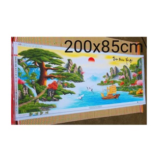 Tranh đính đá phong cảnh thuận buồm xuôi gió 2mx85cm