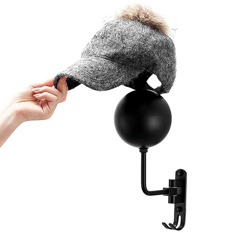 Giá Đỡ Mũ Bảo Hiểm Xoay 180 Độ Có Móc Gắn Tường