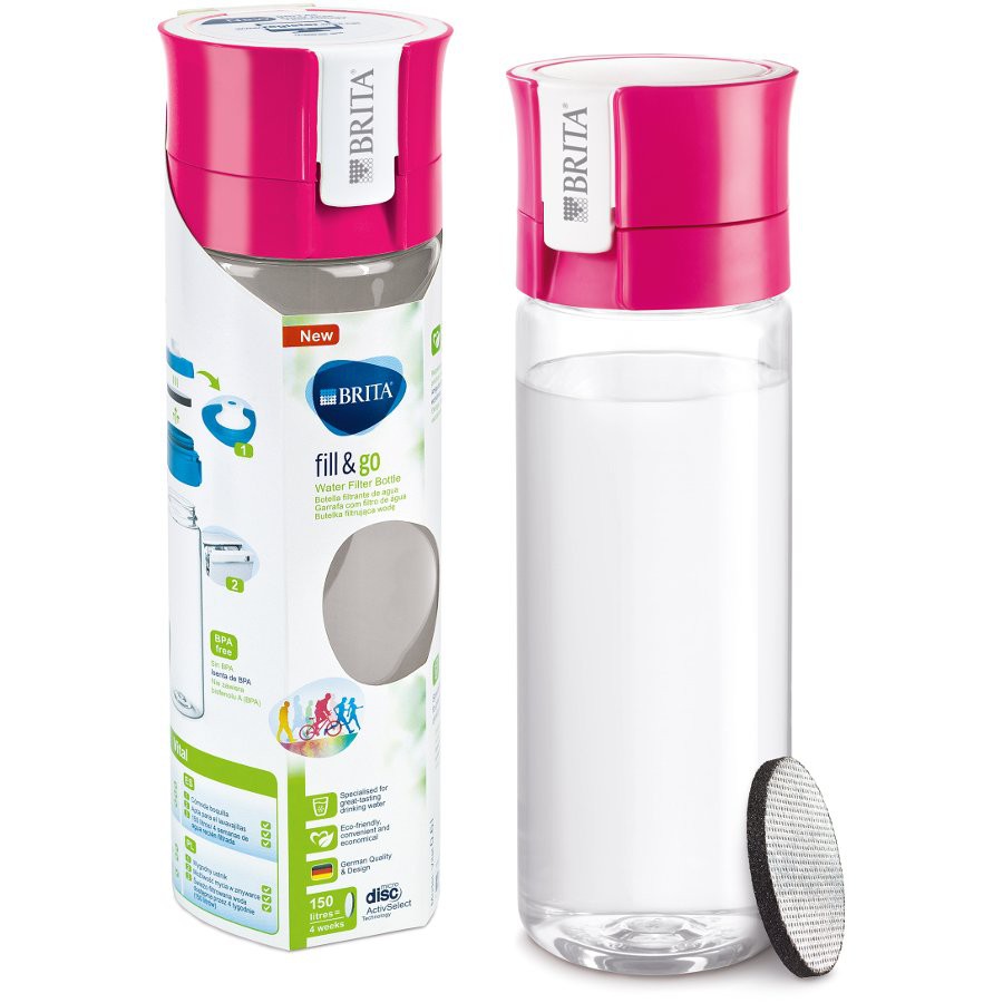 Bình lọc nước cầm tay Brita Fill&Go - Nhập khẩu Châu Âu