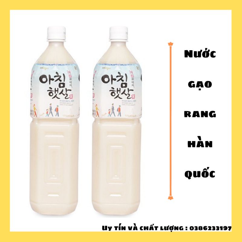 Nước gạo Hàn Quốc_ Morning Rice Woongjin( Chai 1.5 Lít)