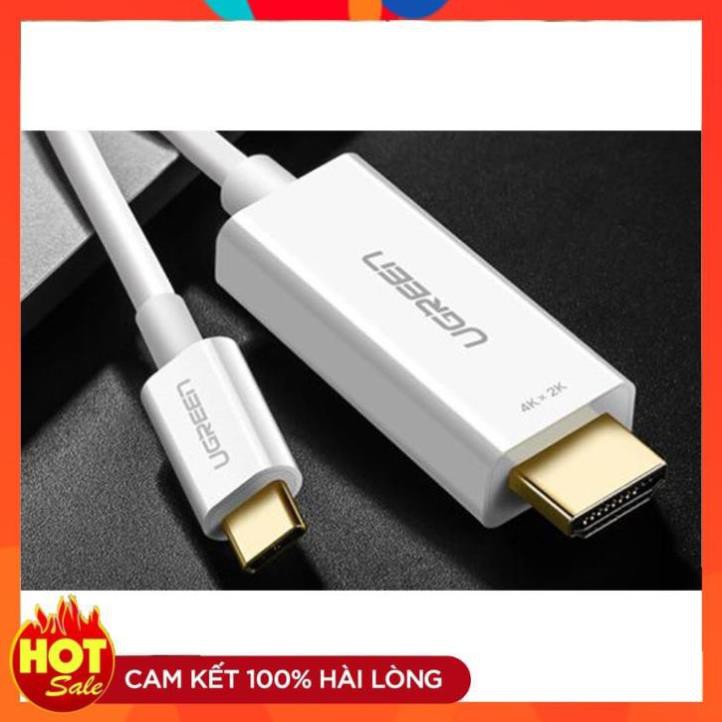 [Chính Hãng] Cáp Chuyển Đổi USB Type-C Sang HDMI Ugreen 30841 hỗ trợ 4K, 3D dài 1,5m - Hàng Chính Hãng bảo hành 18 tháng