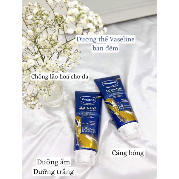 Vaseline-Sữa dưỡng thể Vaseline Healthy Bright Gluta HYA Serum Burst Lotion 10X Thái Lan
