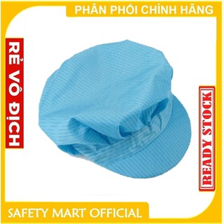 Mũ phòng sạch chống tĩnh điện xanh Blue - Nữ