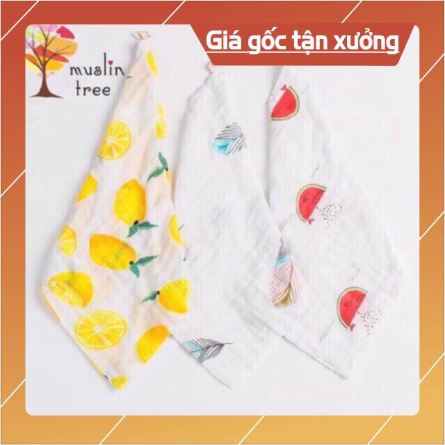 Sét 3 khăn sữa sợi tre Muslin Tree siêu mềm