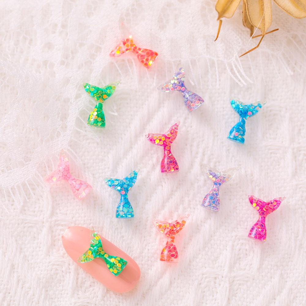 Set 10 Phụ Kiện Trang Trí Móng Tay 3D Dễ Thương