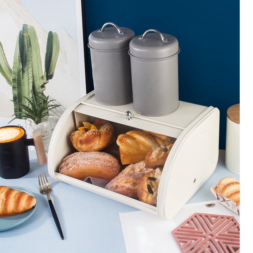 [Dolity2] Hộp Đựng Bánh Mì Góc Đa Năng Cho Nhà Bếp Quầy Bánh Quy