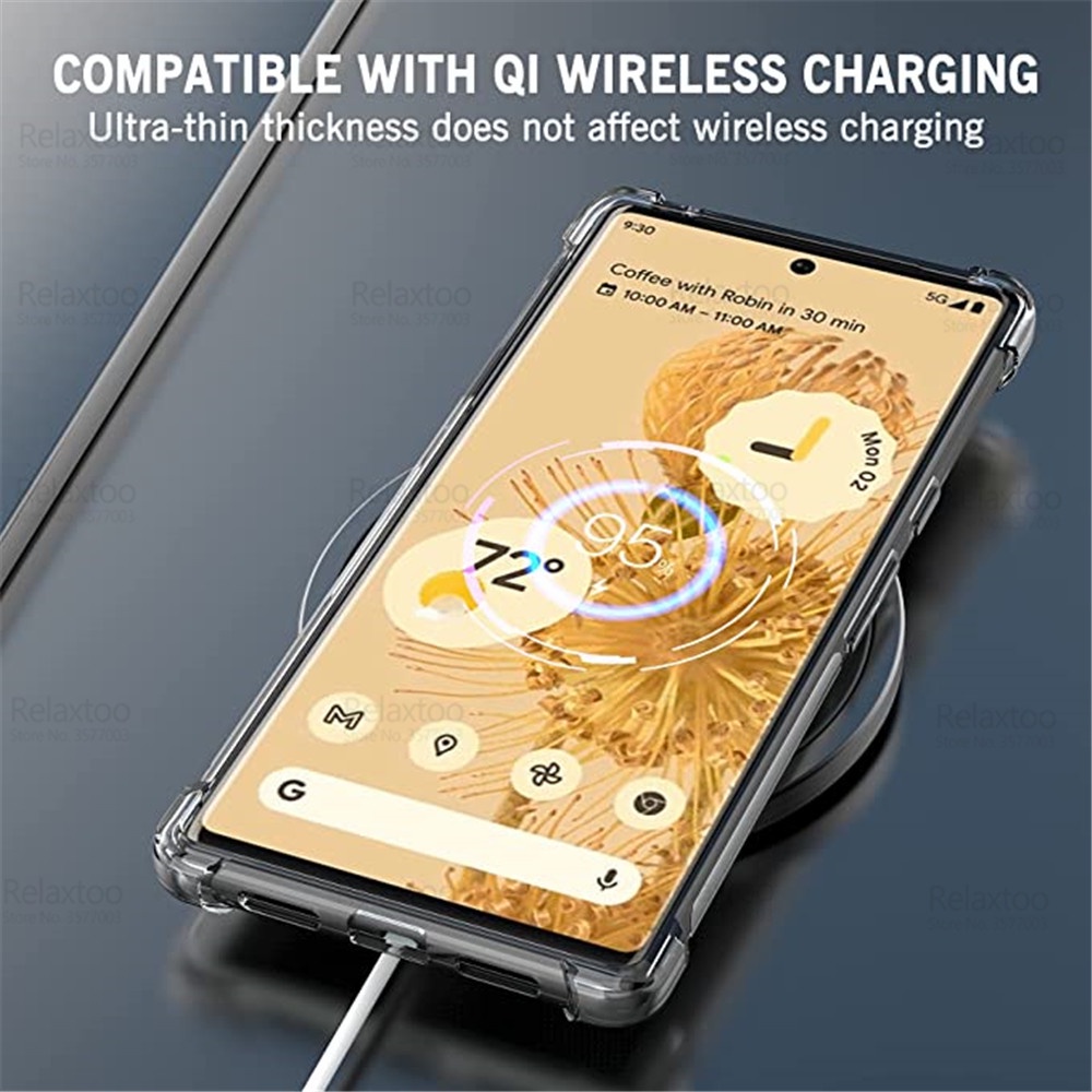 For Google Pixel 6 Pro Case Transparent Phone Cover Google Pixel6 6Pro Pixel6Pro Soft TPU Shockproof Protection casing