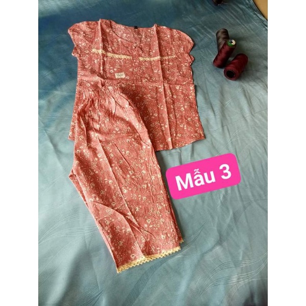 Bộ Lửng Mặc Nhà Kate Thô Hàn Mát Xinh Trẻ Trung