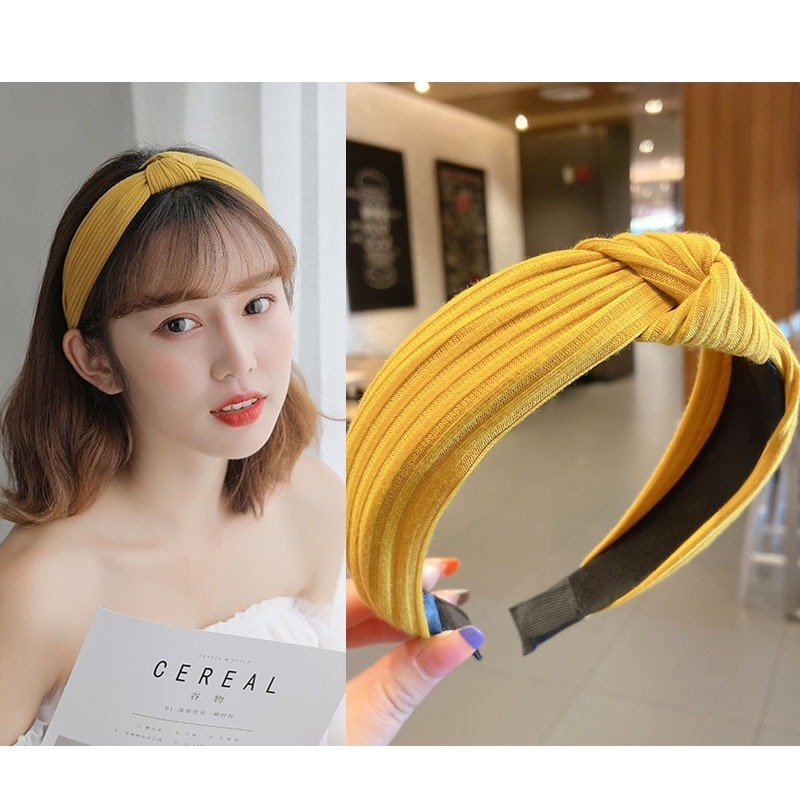 Băng đô vải cài tóc họa tiết chấm bi xinh xắn