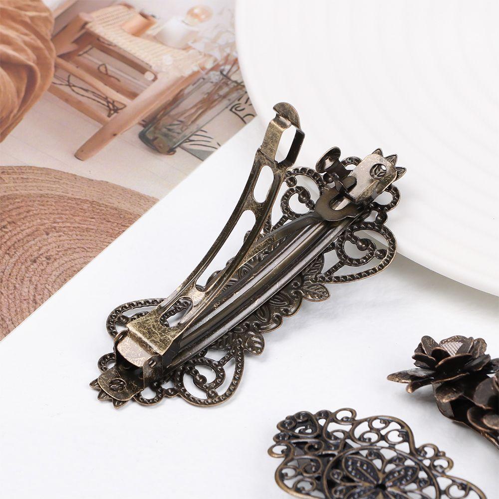 SUSANS Kẹp Tóc Màu Đồng Đính Đá Phong Cách Vintage Thanh Lịch Dành Cho Nữ