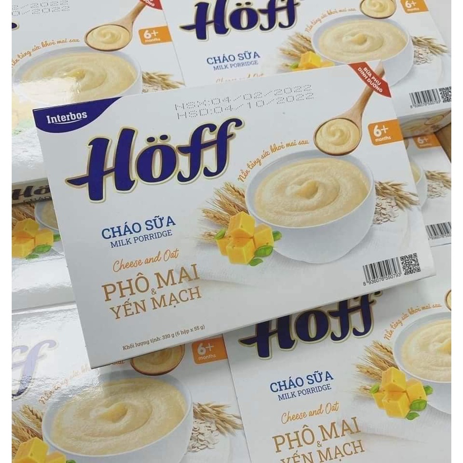 Cháo sữa phô mai Hoff (6x55g)