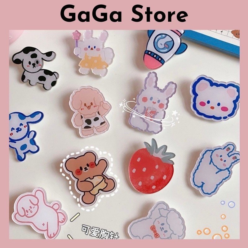 Huy hiệu cài áo, cài balo. Ghim cài áo, cài balo. Pin cài áo, cài balo dd. S002 sticker bình và bò