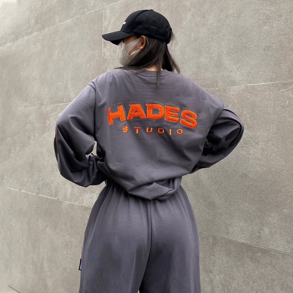 Áo Thun Tay Dài Unisex NEW BALANCE 100% Cotton HADES Brand Chính Hãng