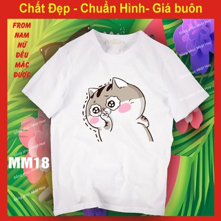 Áo thun mèo Cat Ami bụng bự m18,chất đẹp, bao đổi trả