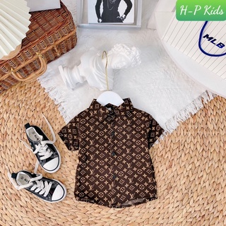 áo sơ mi lụa cho bé 8-18kg ( bao chất đẹp)