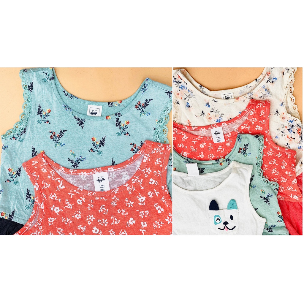 Đầm thun phối chân váy voan Baby Gap