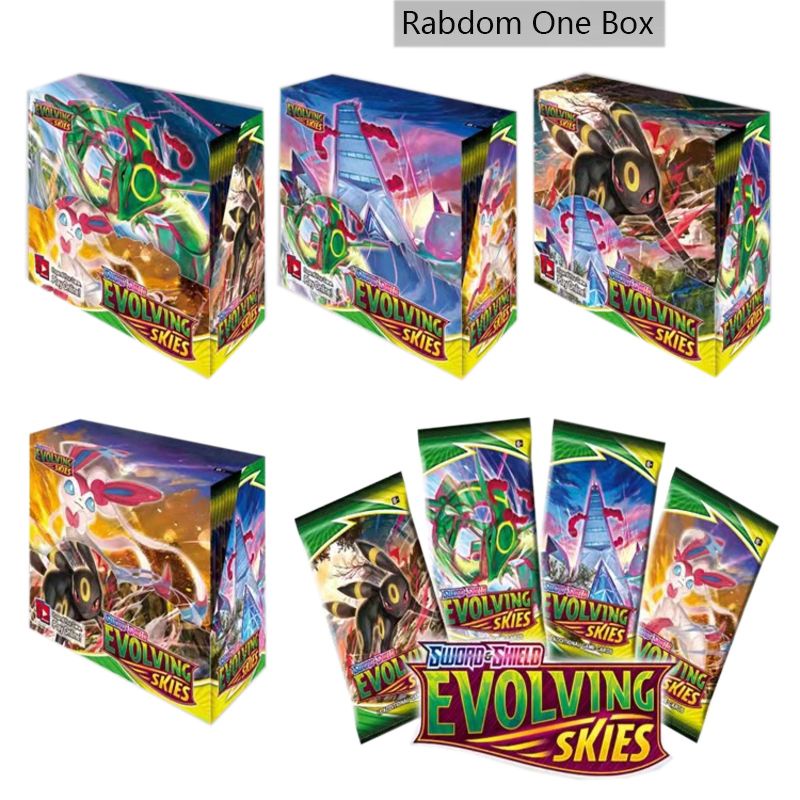 360 thẻ bài pokemon anime phong cách thanh kiếm lá chắn bầu trời tiến hóa dành cho sưu tập