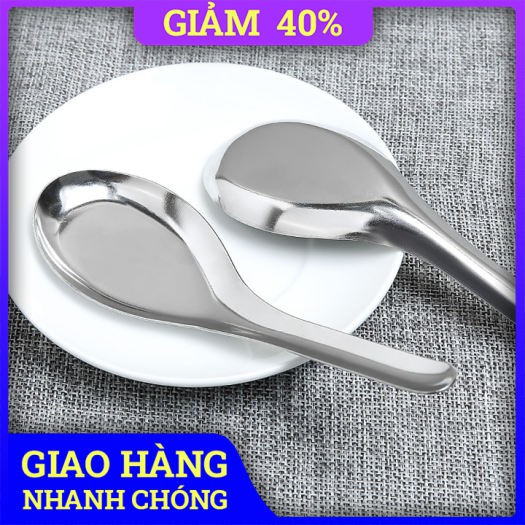 Combo 5 thìa ăn bằng inox in hình hoa sen