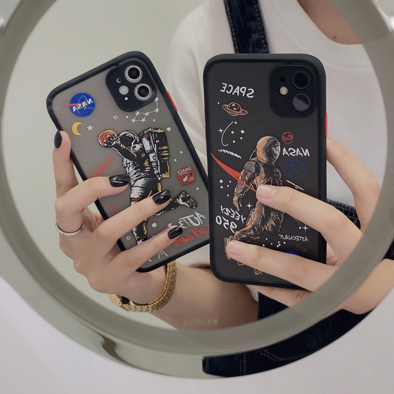 Ốp điện thoại cứng trong suốt hình NASA và phi hành gia cho iPhone 12 / Pro Max / Mini / 6 / 7 / 8 / Plus / X / XR / Xs Max / i11 / SE2 | BigBuy360 - bigbuy360.vn