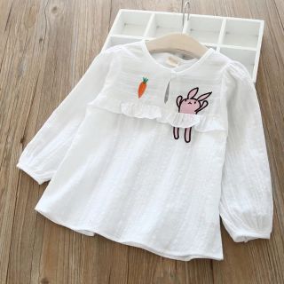 Áo sơ mi bánh bèo bé gái