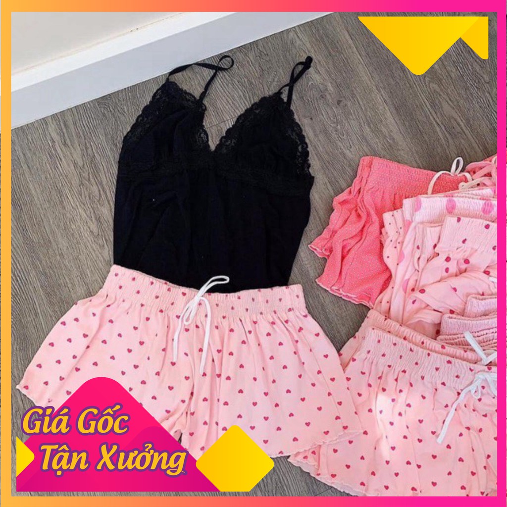 [VIDEO THẬT] Quần đùi nữ thái lan ống rộng chấm bi mặc nhà FREE SIZE DƯỚI 70KG - Quần sooc nữ bánh bèo SABI SHOP | BigBuy360 - bigbuy360.vn