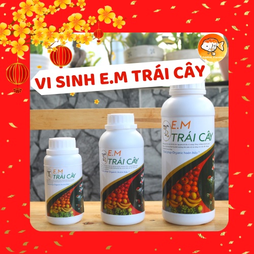 VI SINH E.M TRÁI CÂY  TẠO HỆ MIỄN DỊCH GIÚP CÁ HÁU ĂN, TĂNG CƯỜNG LỢI KHUẨN, KHỬ KHÍ ĐỘC HẠI (NH3, H2S,..)