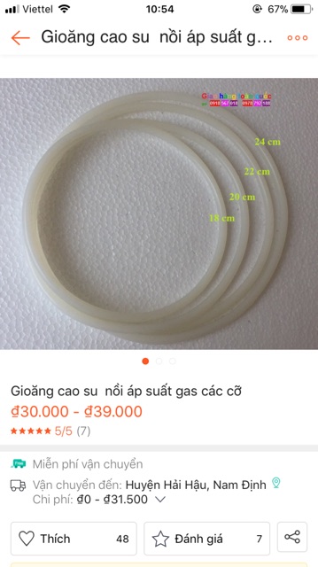 Combo gioăng và tay vặn nồi áp suất 22cm