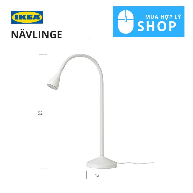 [CHÍNH HÃNG IKEA] Đèn LED Bàn Làm Việc IKEA NAVLINGE Phong Cách Tối Giản Sang Trọng - Hàng Nhập Khẩu