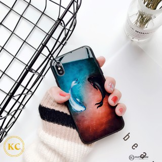 Ốp lưng kính tráng gương iphone - Song Ngư