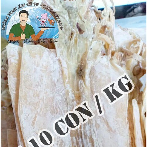 Khô Mực Cà Mau câu ghe loại 1 (7-10 con / 1 kg)