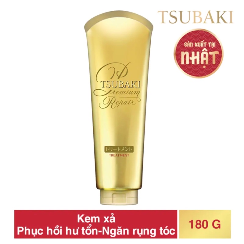 Kem Xả Tsubaki Premium Repair Treatment Phục Hồi Hư Tổn 180g