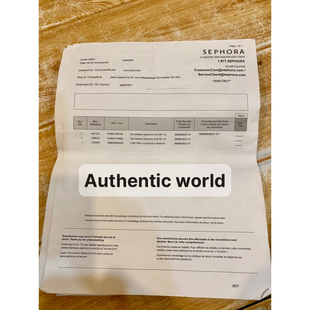 THE ORDINARY CHÍNH HÃNG - Serum Cấp Nước Dưỡng Ẩm Hyaluronic Acid 2% + B5 30ml