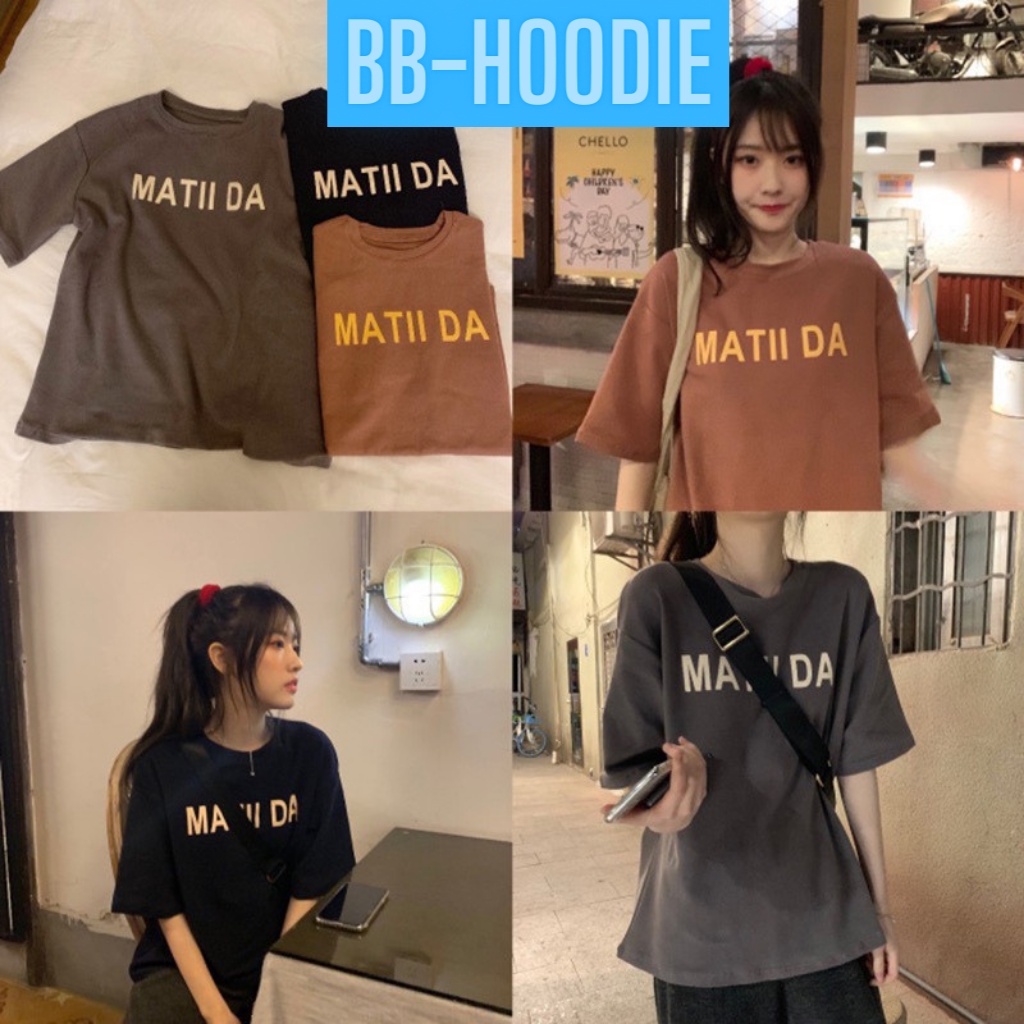 ÁO THUN TAY LỠ FORM RỘNG NỮ MATIDA CỰC ĐẸP