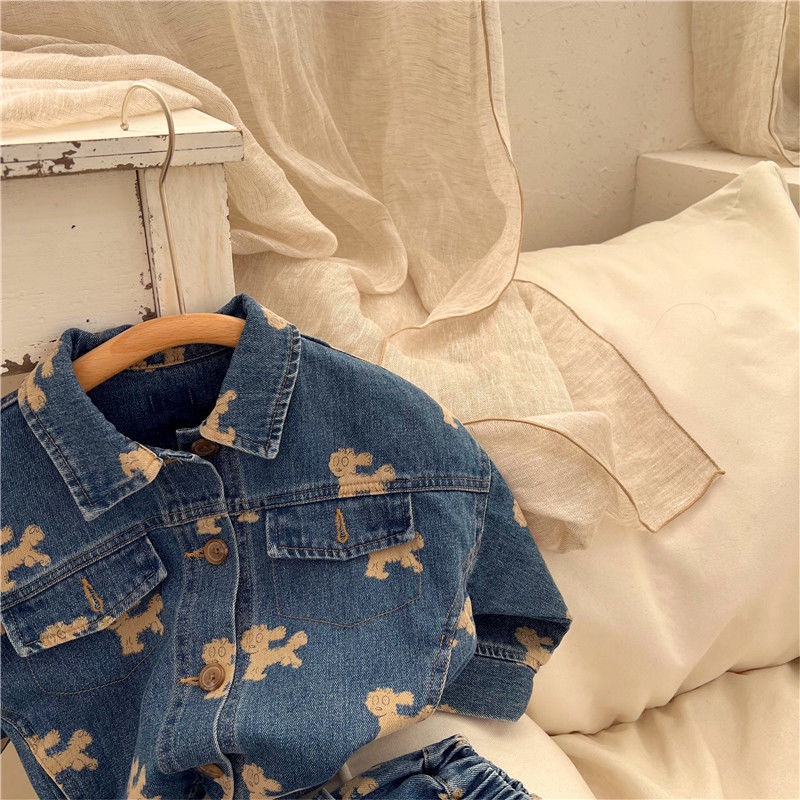 Áo Khoác Jean Phong Cách Phương Tây Mới 2022 Thời Trang Cho Bé Trai