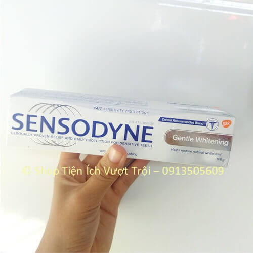 Kem đánh răng Sensodyne 100g giúp làm trắng, sạch răng, giảm ê buốt, thơm mát tự nhiên-Tiện Ích Vượt Trội