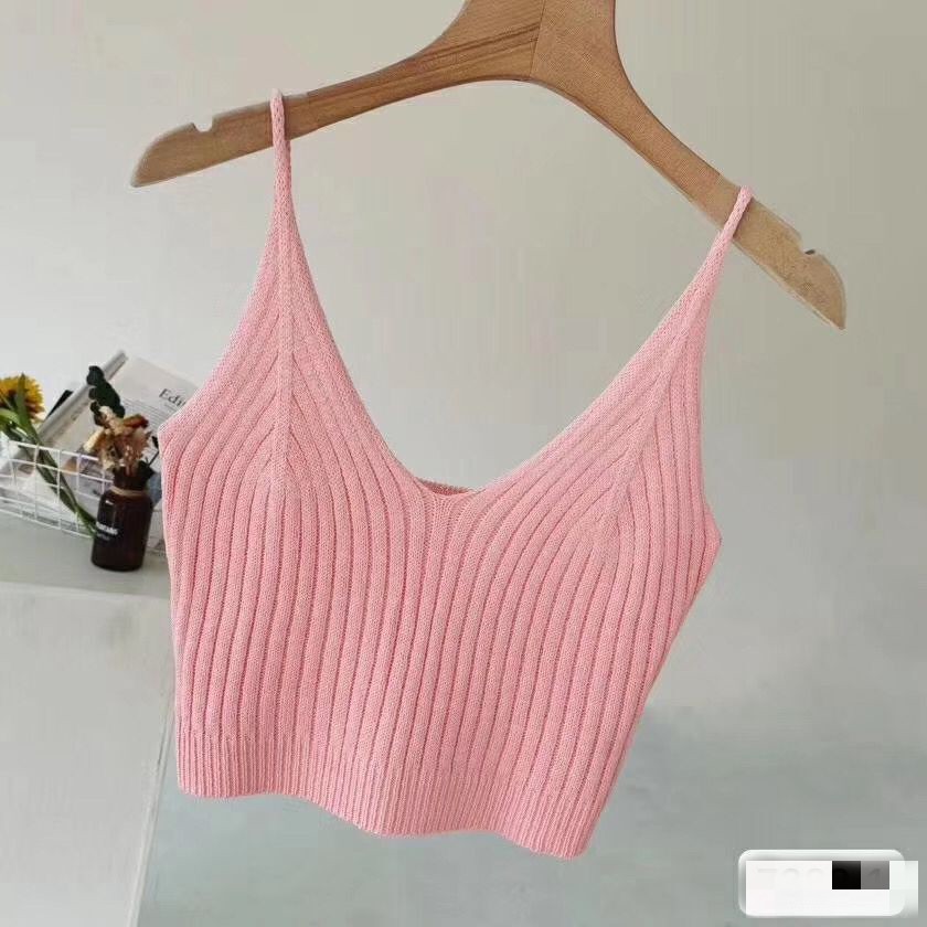 Áo Yếm Hai Dây Cổ Chữ V Xinh Xắn Theo Phong Cách Hàn Quốc 2020chic | BigBuy360 - bigbuy360.vn