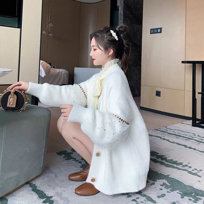 áo len khoác ngoài siêu dày ấm mềm mịn